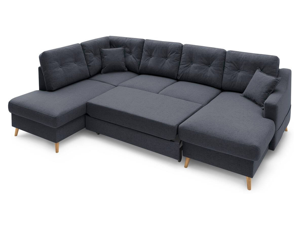 Canapé panoramique convertible coffre SWEDEN