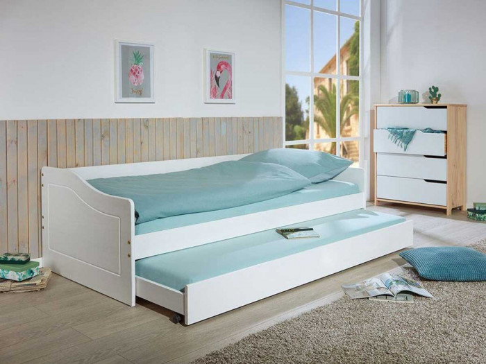 Lit gigogne MALOU en bois massif