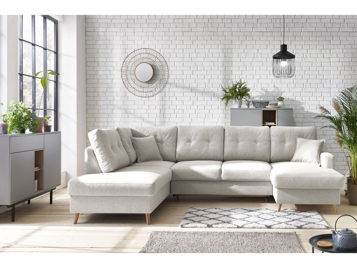 Canapé panoramique convertible coffre SWEDEN