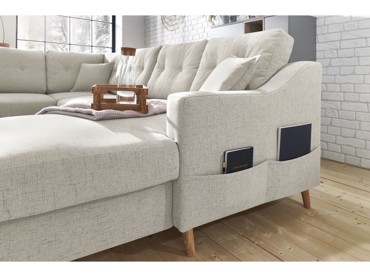 Canapé panoramique convertible coffre SWEDEN