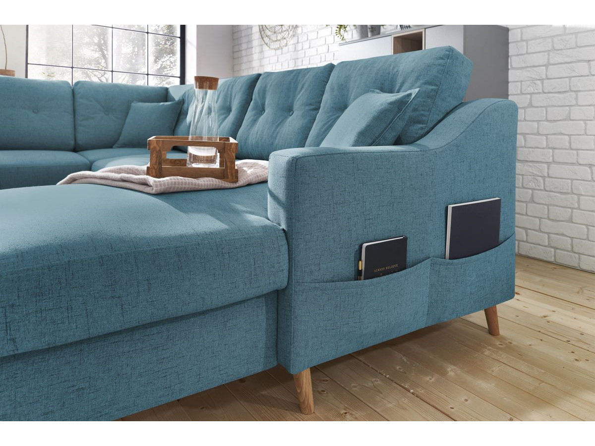 Canapé panoramique convertible coffre SWEDEN