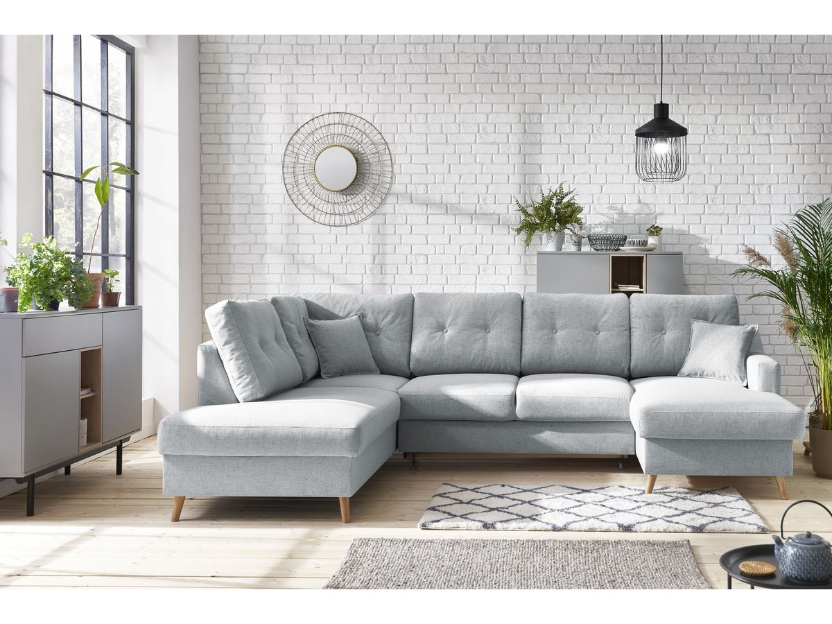 Canapé panoramique convertible coffre SWEDEN