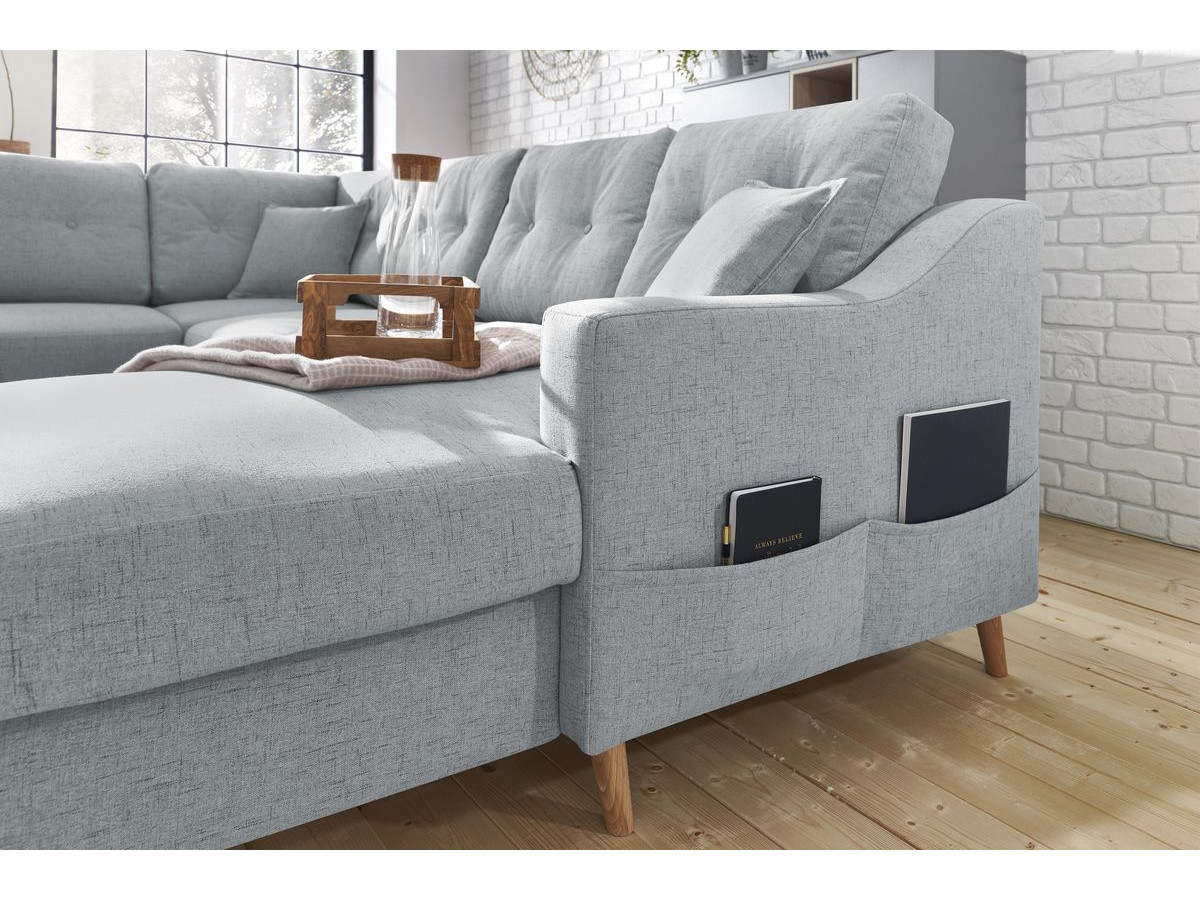 Canapé panoramique convertible coffre SWEDEN