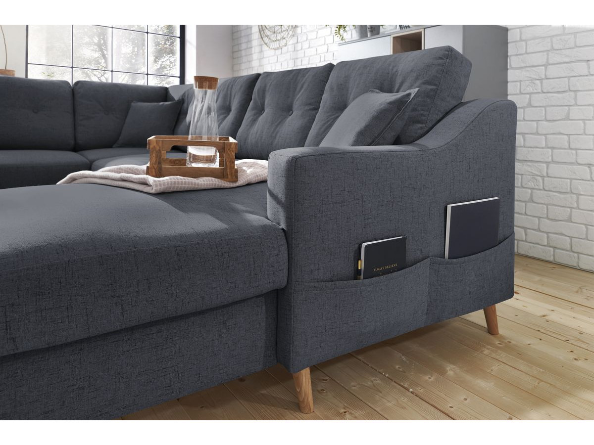 Canapé panoramique convertible coffre SWEDEN