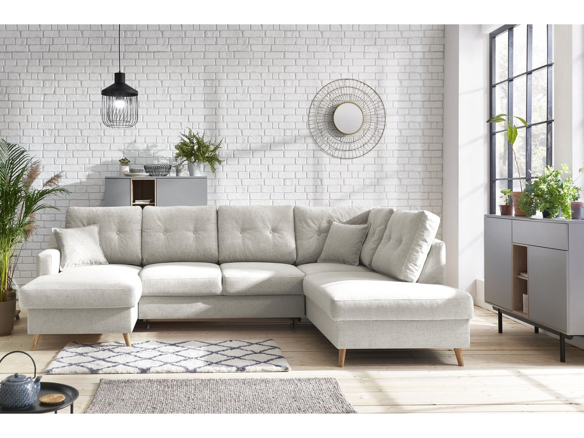 Canapé panoramique convertible coffre SWEDEN