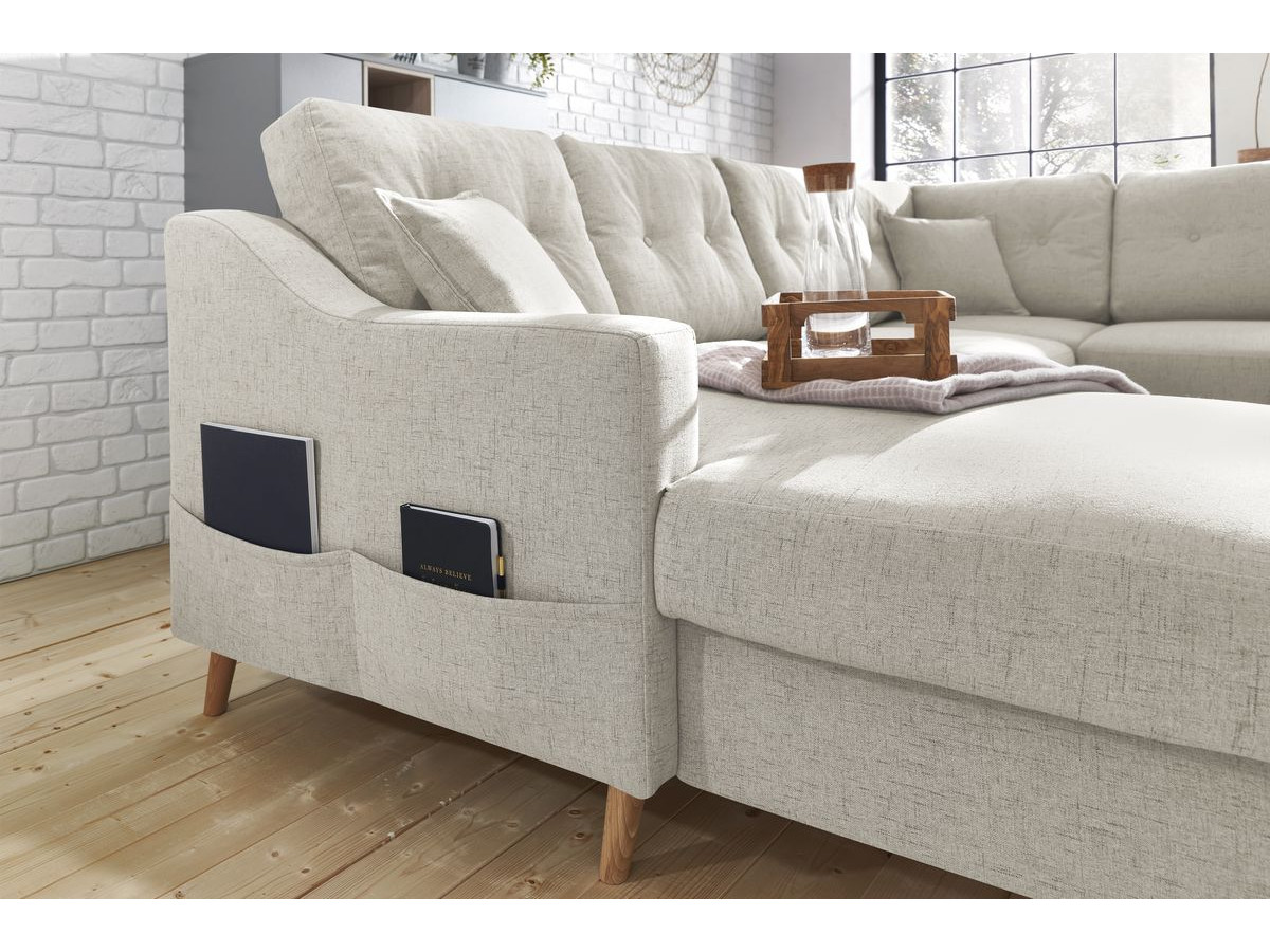 Canapé panoramique convertible coffre SWEDEN