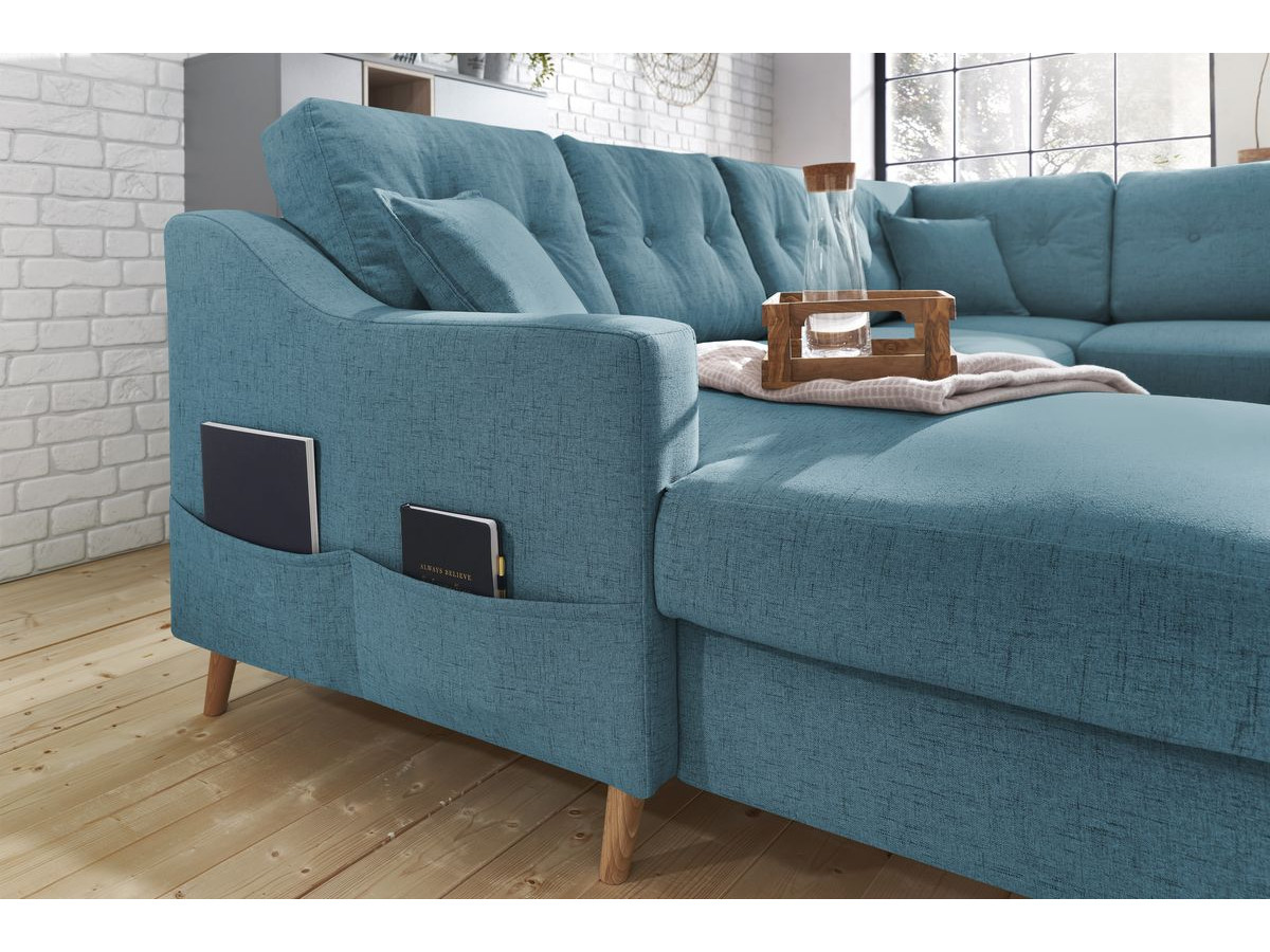 Canapé panoramique convertible coffre SWEDEN