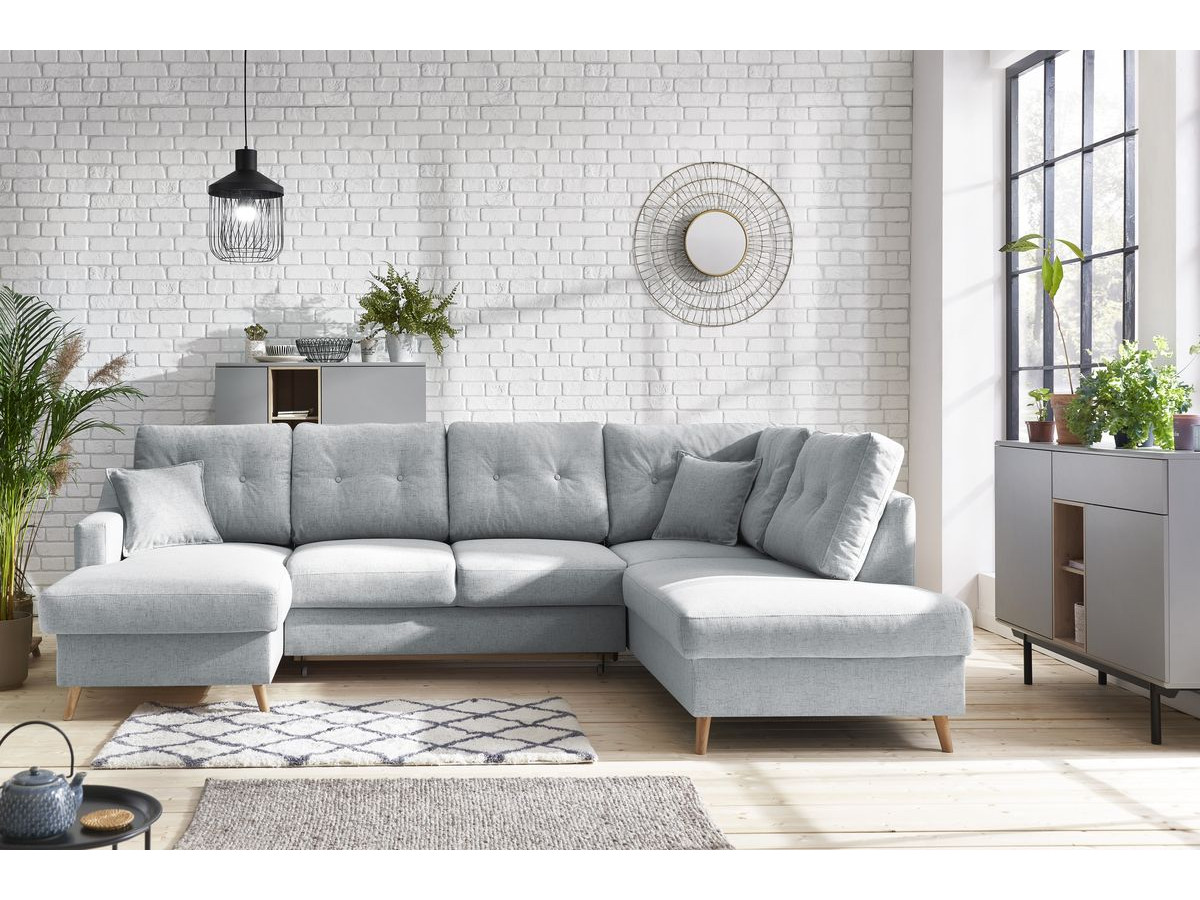 Canapé panoramique convertible coffre SWEDEN