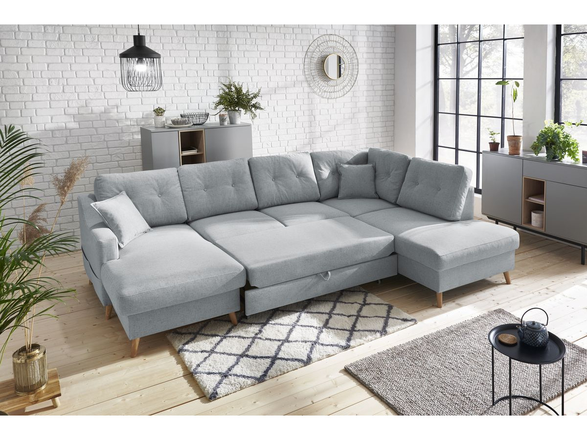 Canapé panoramique convertible coffre SWEDEN