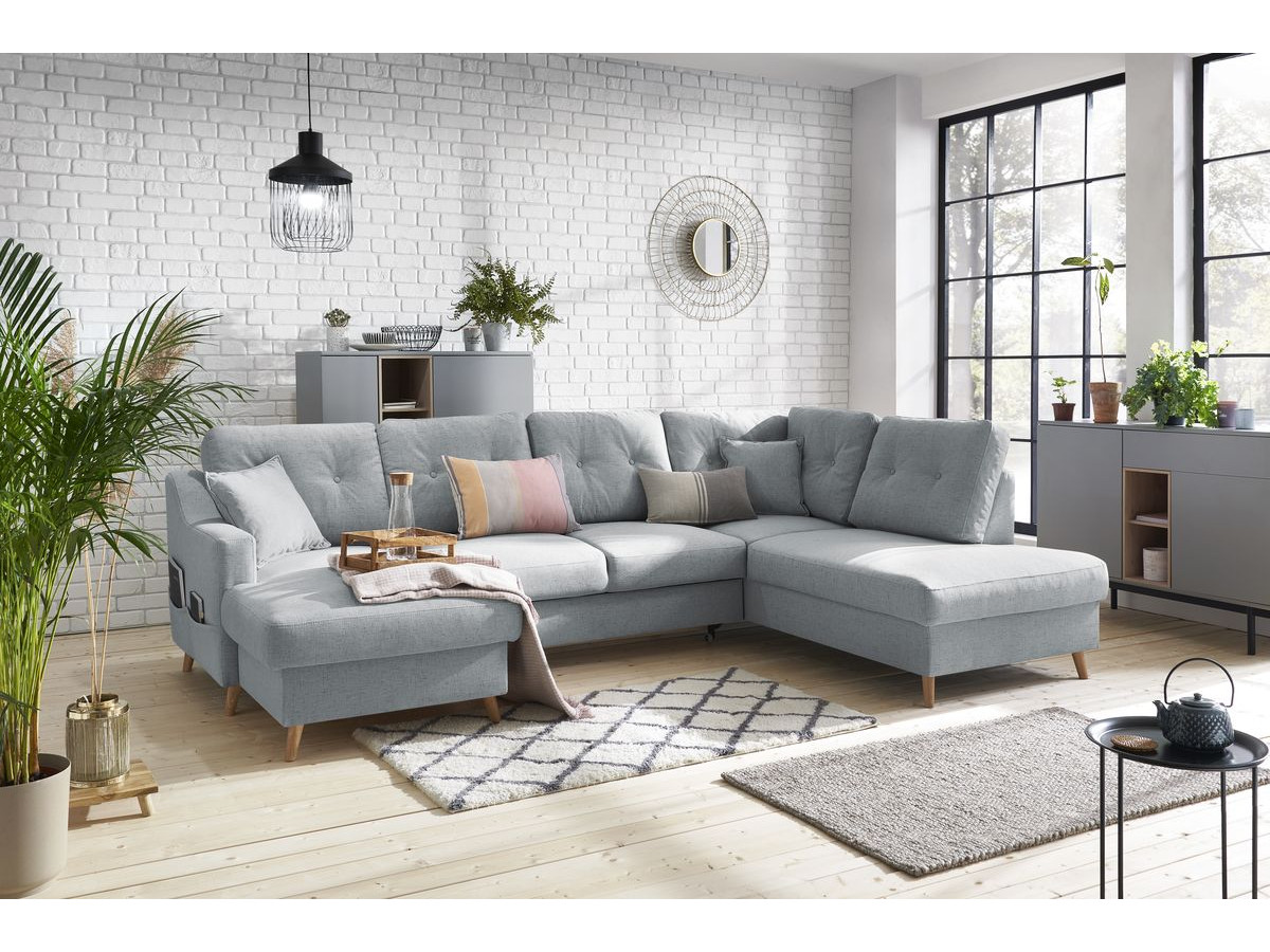 Canapé panoramique convertible coffre SWEDEN