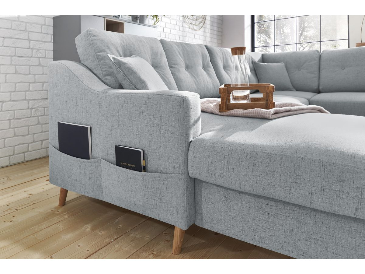 Canapé panoramique convertible coffre SWEDEN