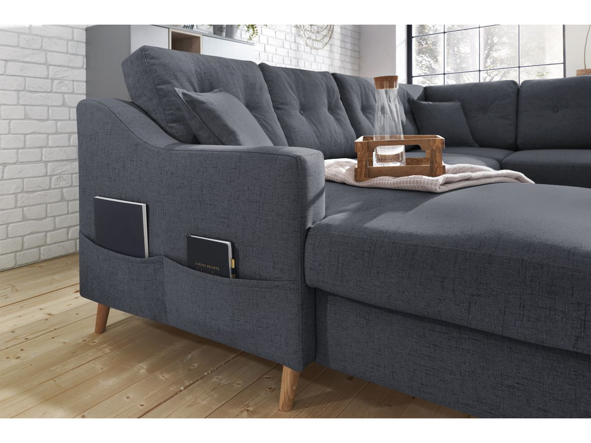 Canapé panoramique convertible coffre SWEDEN