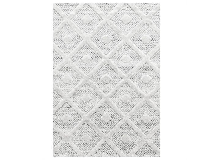 Tapis poils ras LENIO motif graphique