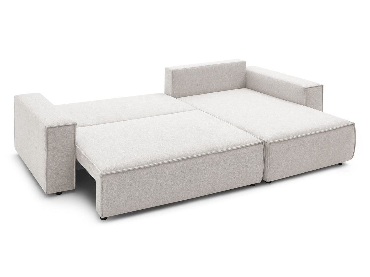 Canapé d'angle réversible convertible coffre NIHAD tissu