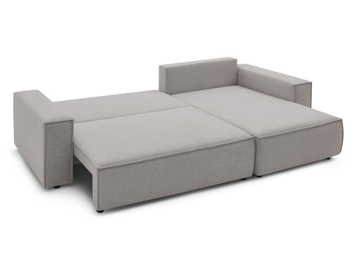 Canapé d'angle réversible convertible coffre NIHAD tissu