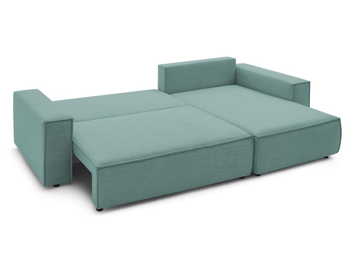 Canapé d'angle réversible convertible coffre NIHAD tissu