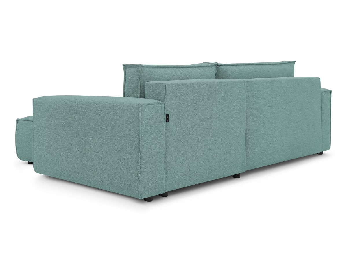 Canapé d'angle réversible convertible coffre NIHAD tissu