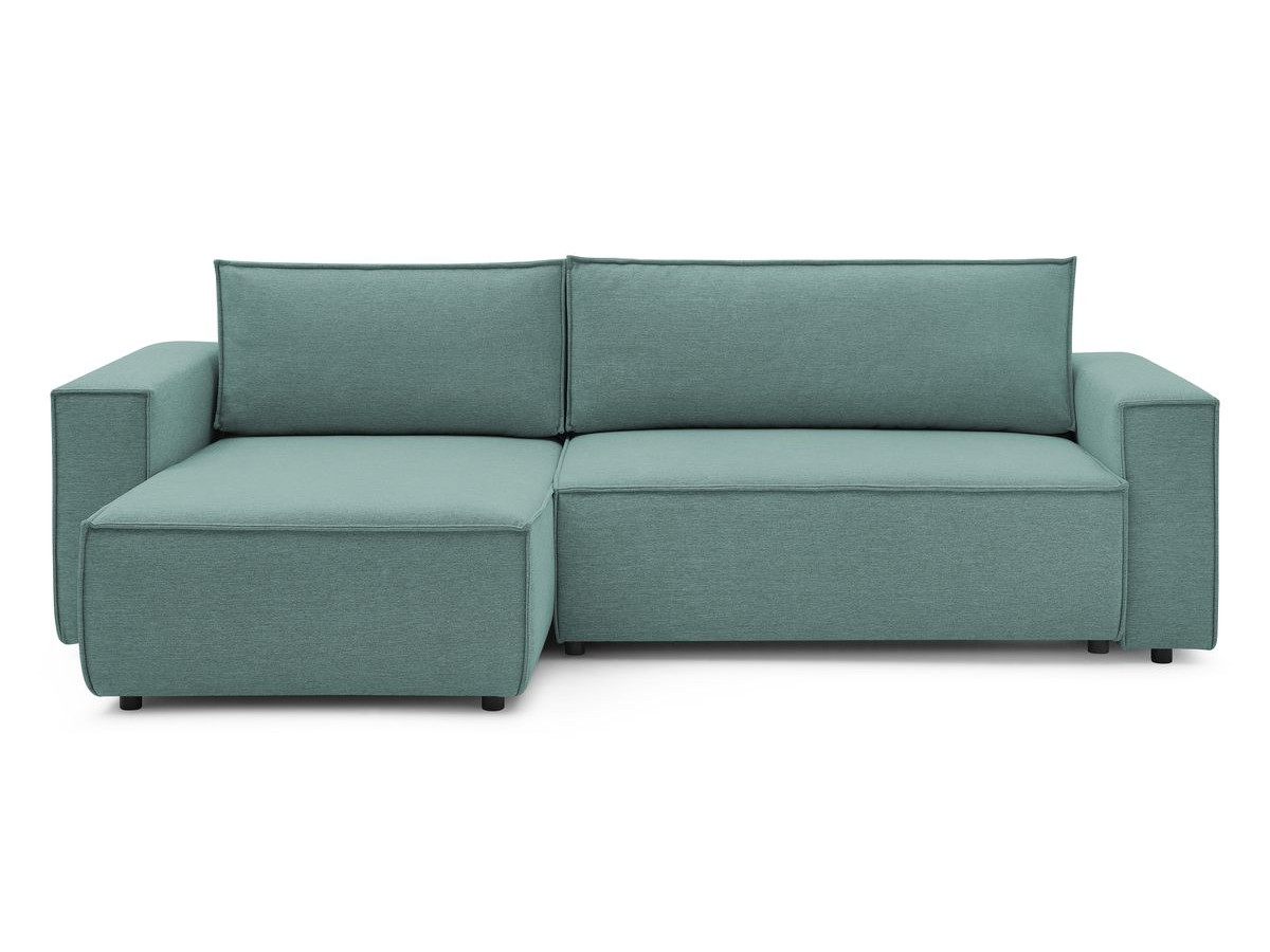 Canapé d'angle réversible convertible coffre NIHAD tissu