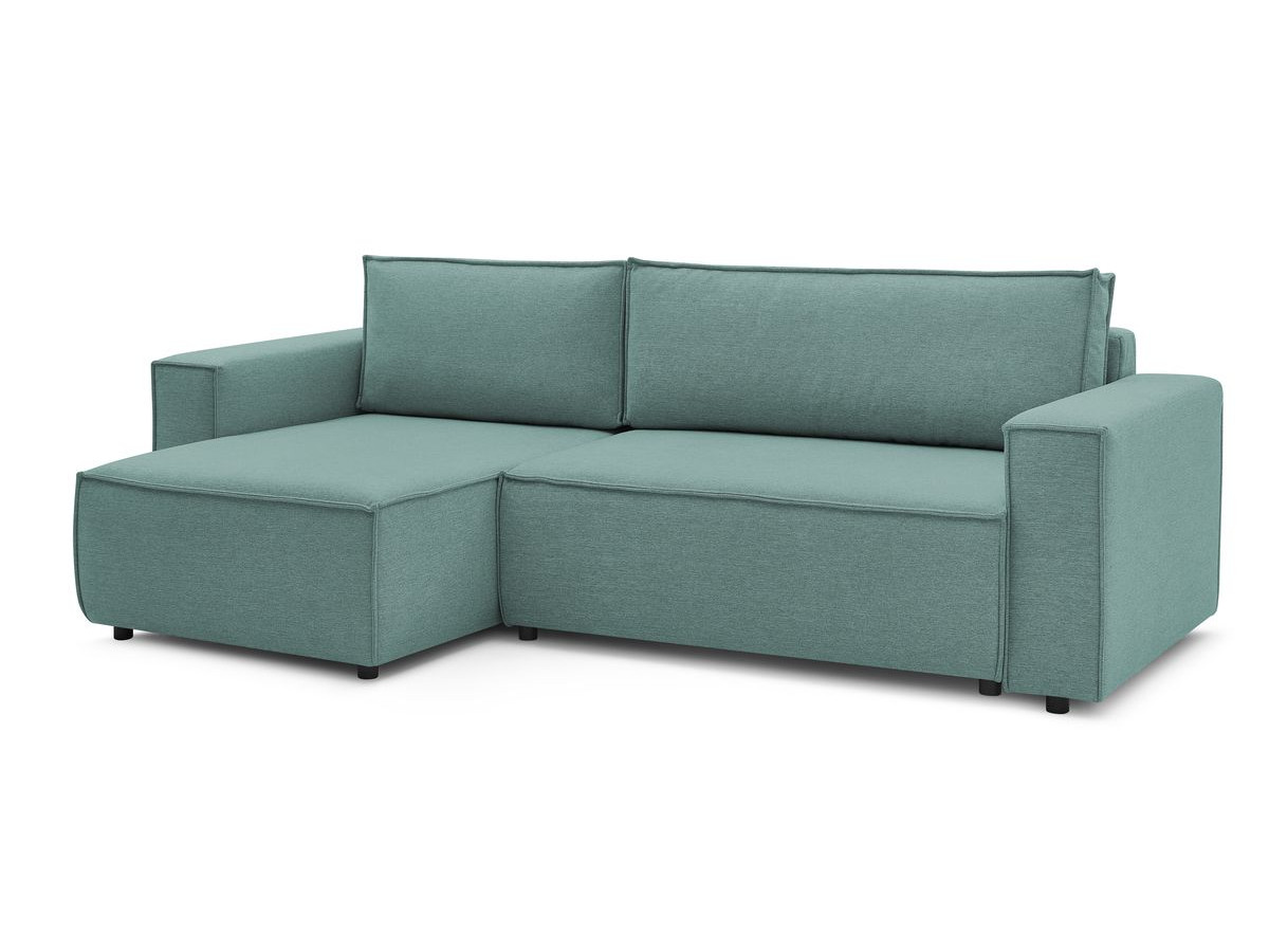 Canapé d'angle réversible convertible coffre NIHAD tissu