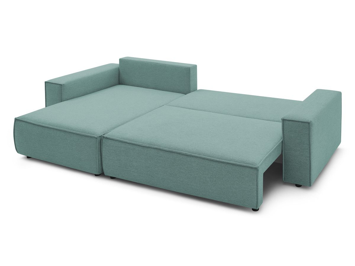 Canapé d'angle réversible convertible coffre NIHAD tissu