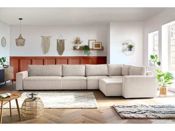 Canapé Nihad · Chauffeuse beige Bobochic