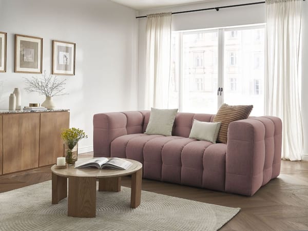 Canapé Cloud · Lisse rose Bobochic