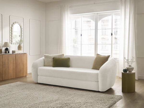 Canapé Neyo · Lisse beige Bobochic