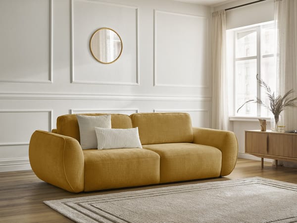 Canapé Denise · Jaune Bobochic