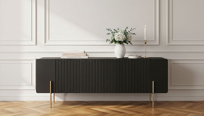 Un banc TV noir
