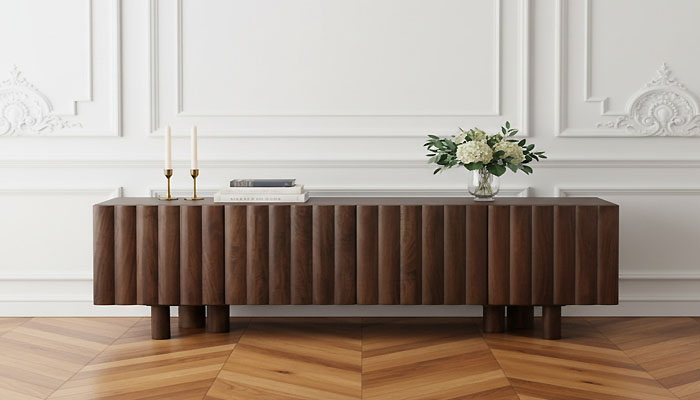 Meuble TV en bois massif