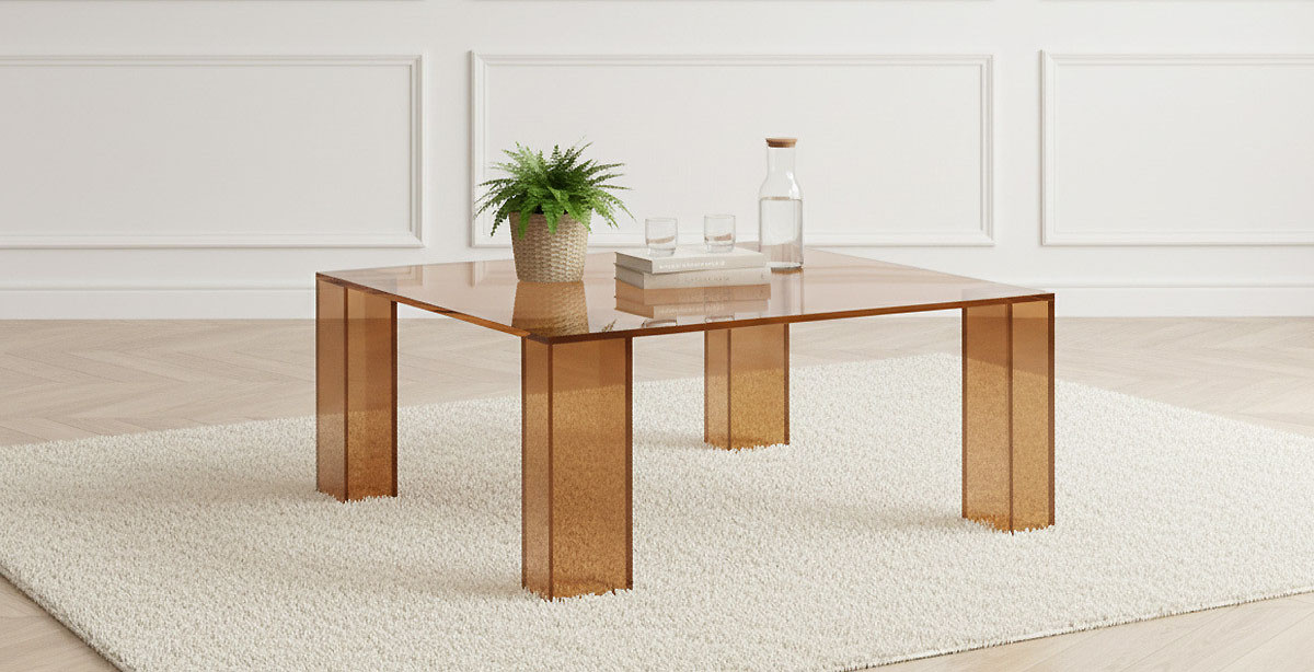 La table basse carr&eacute;e