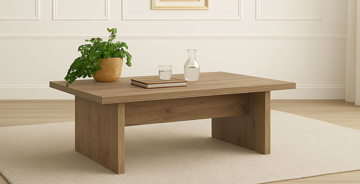 La table basse en bois