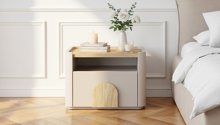 La table de chevet en bois massif