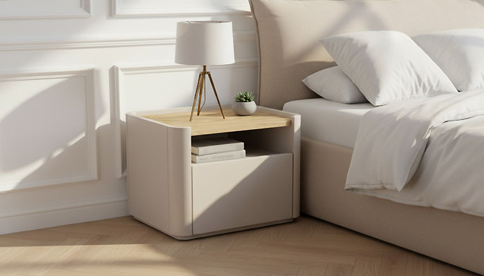 La table de chevet avec rangement int&eacute;gr&eacute;