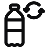 Logo bouteille recyclé